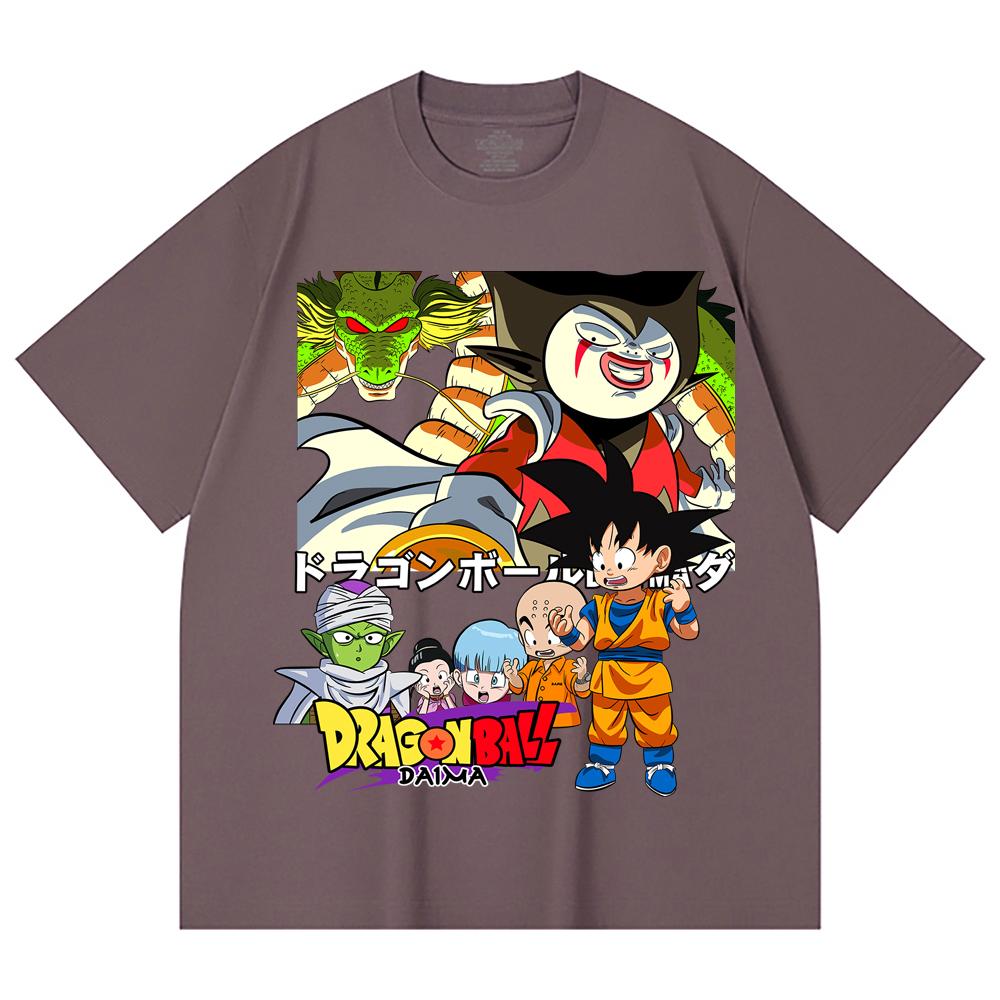 230 Gsm 100% Cotton Dragon Ball V19 Daima Print Unisex Heavy Cotton T Shirt
