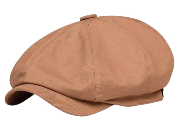 

[sproutsy] Casual Men s Simple Solid Color Newsboy Hat (JP, Size Chart, 58.0 cm, Beige)