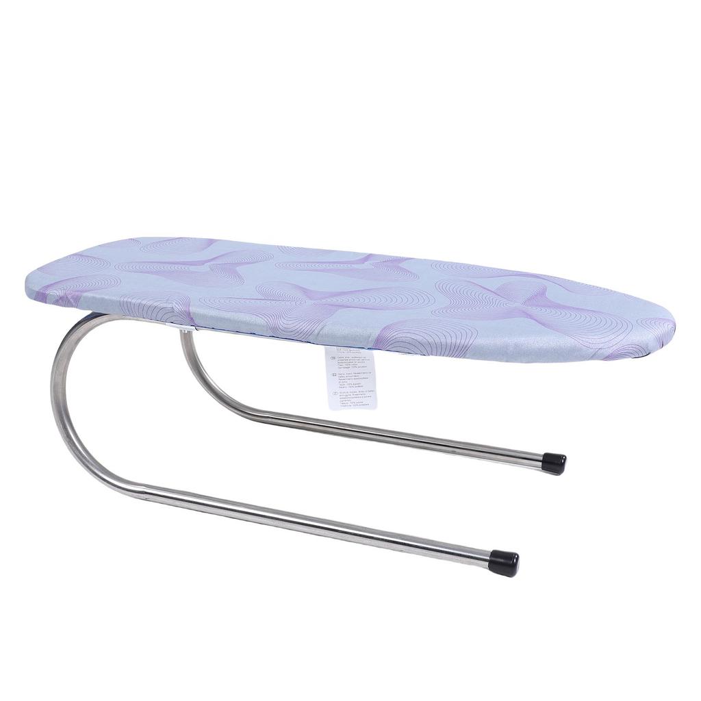 Folding Small Ironing Board with Cotton Cover Stainless Steel Heat Proof Portable Tabletop Ironing Board for Dorm RV