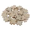 50 Pieces 40 X 40mm Blank Wooden Puzzle Embellishments Unfinished Wood Slices For Wedding