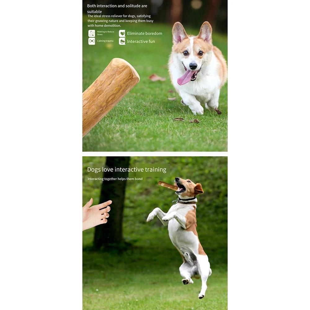 1PC Premium Coffee Wood Dog Chew Toy - Durable, Teeth Cleaning, Breath Freshening, Boredom Relief & Destruction Prevention