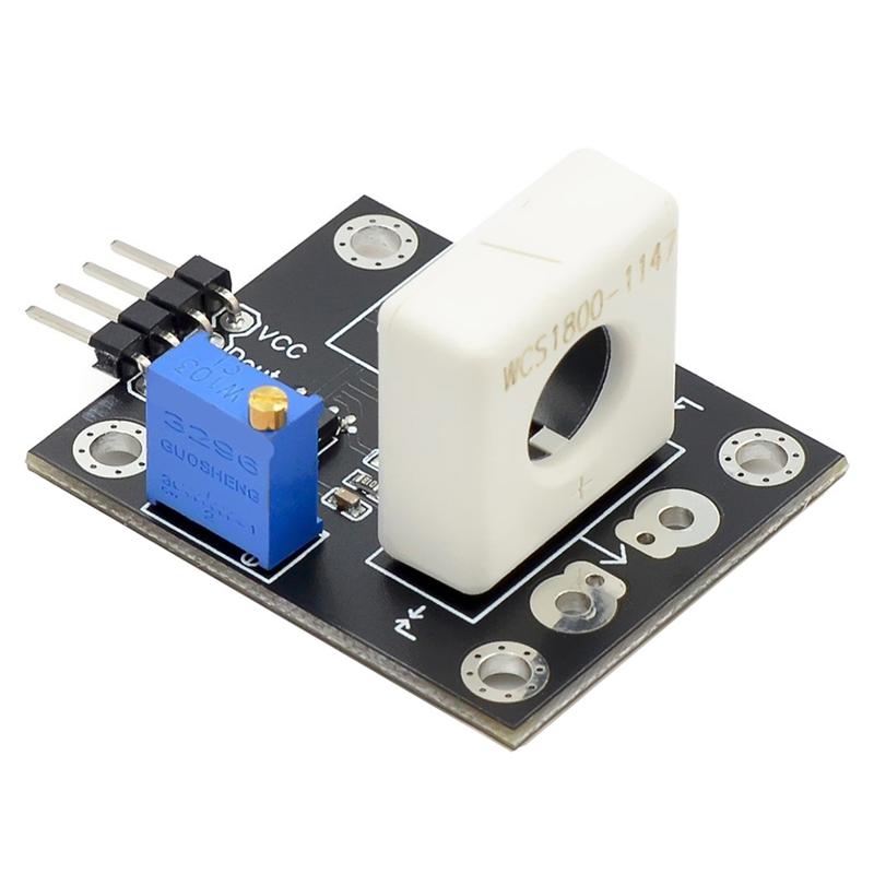 T35C WCS1800 3-5V Hall Current Sensor Adjustable DC100A 70A 35A Short over-Current Detector Protection Module