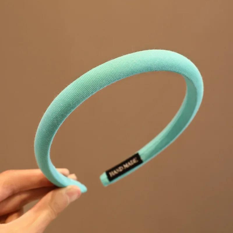 Colorful Matte Headdress Simple Basic Face-Washing Headband Temperament Hoop Wide Hairband Hair Bundle Kids Hair Accessories