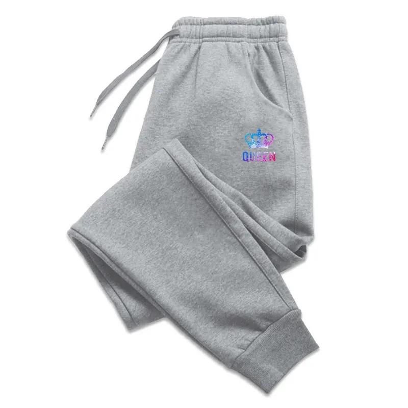 Colored Queen Womens Sweatpants Casual Printing Jogging Fitness Sport Trousers Street Versatile High Quality Simplicity Pants