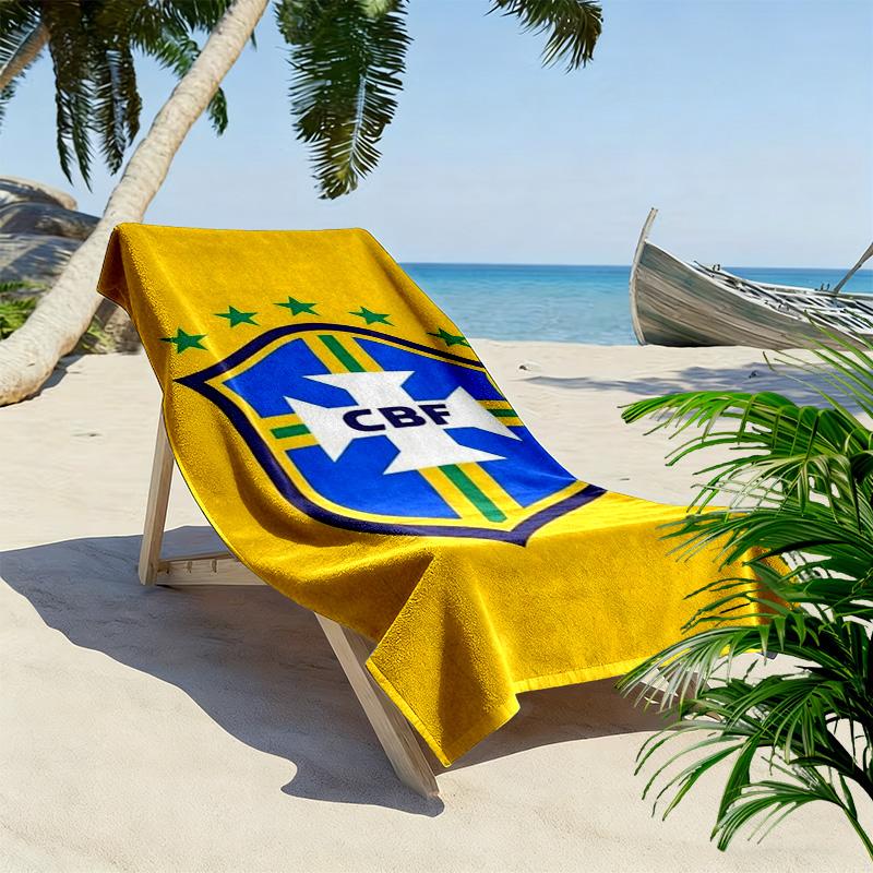 CBF Print Strandtuch, Großes Weiches Schnelltrocknendes Handtuch für Strand Camping Schwimmen