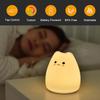 LED Squishy Night Light Nursery Nightlight For Desk Decor 7 Color LED Ambient Sleeping Lamp For Bedside Lighting