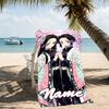 Customizable personalized beach towels Demon Slayer character theme themed designs.Suitable for the beach, yoga, sports;ideal as beach accessories