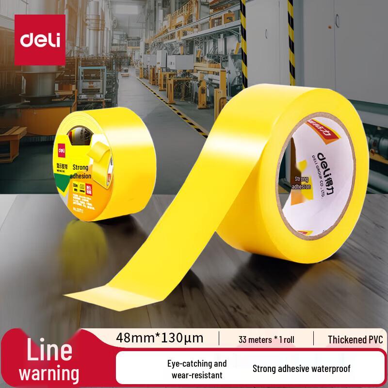 Deli Yellow Safety Warning Tape