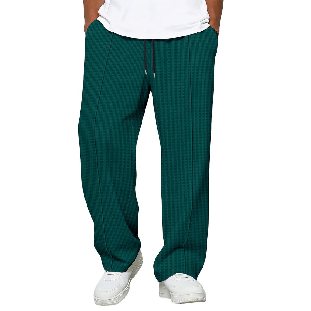 Men's  Leisure  Loose  Sports  Rope  Straight  Cylinder  Trousers