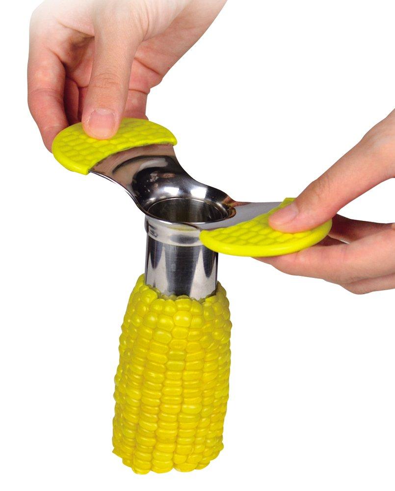 Pearl Metal Corn Peeler Vegikura Corn Cutter Stainless Steel C-305