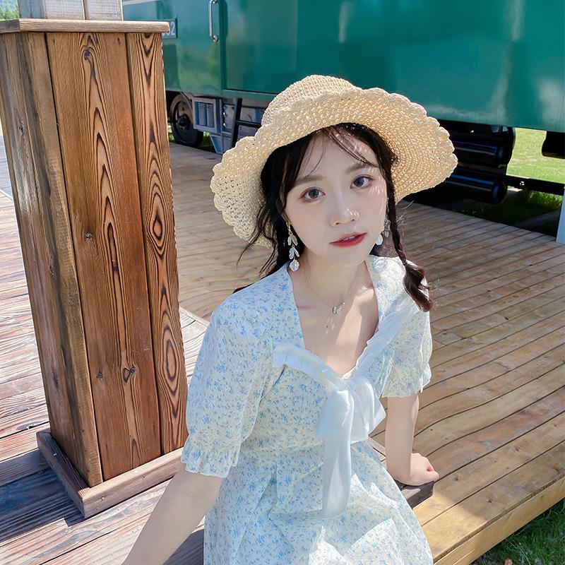 French Floral Tea Break Dress Women's Summer New Skirt Small Fresh Sweet First Love Skirt Retro Gentle