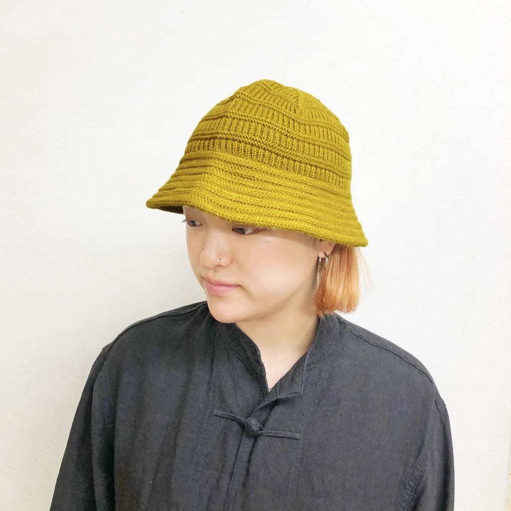 Basic Enchi Acrylic Crusher Knit Bucket Antibacterial and One Size Fits Brown Hat, Hat, Deodorizing, All,