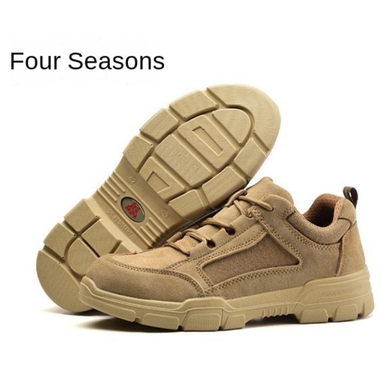 

Антистатическая рабочая страховая обувь мужская антиразбивающая и антипрокалывающая стальная рабочая дышащая обувь Baotou на все времена года 46