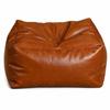 Sgabello contenitore in pelle PU Copertura impermeabile per pouf Ottomana contenitore riempibile Copertura per ripostiglio