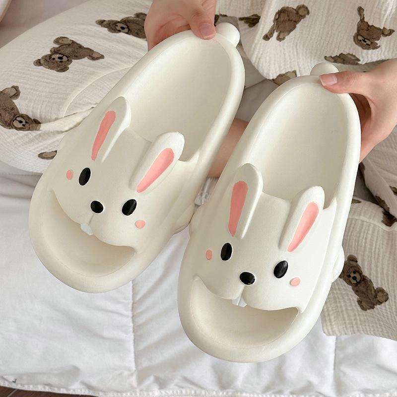 Women's Summer Slippers 2024 New Style Cute Cartoon Cloud Shoes for Women Indoor Outdoor Wear Soft Thick Beach Men Sandals