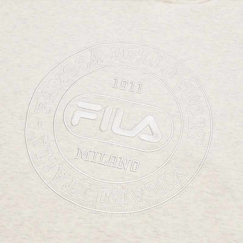 New FILA Sweatshirt Men's Light Khaki Heather Gray F11M445208FLK