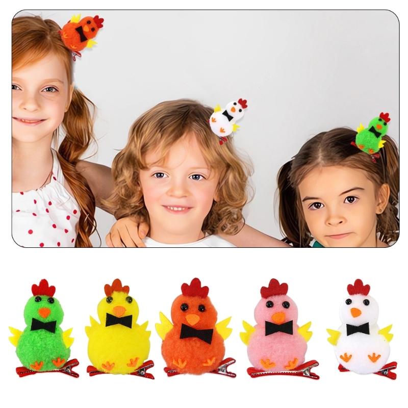 Modern Easter Themed Hair Clip with A Cheerful Chick Everyday Wear Hairpin Adds Fun To Family Celebrations