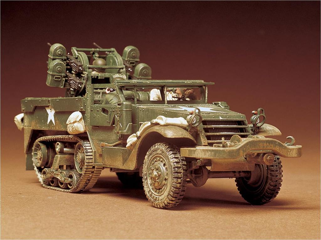 Tamiya Military Miniature Series American Gun M16 Sky Cleaner Пластиковая модель 35081 1/35 № 81 Самоходная зенитная установка
