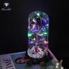 Rose Flower Preserved in Glass Dome with Night Light - Mother's Day or Birthday Gift Ornament
