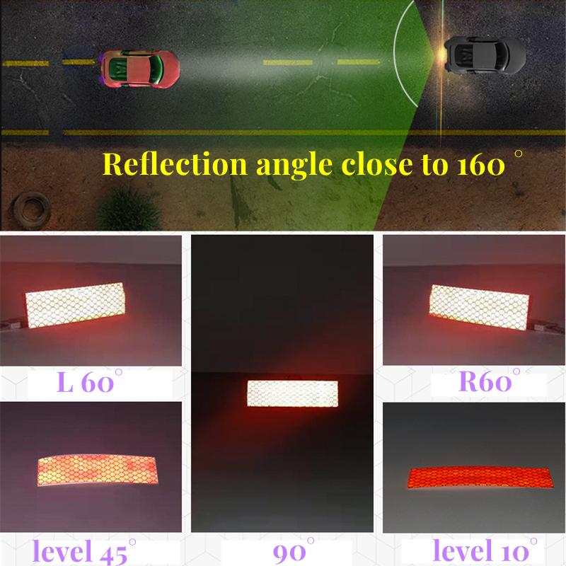 15 mm/30 mm DIY reflekterende klistremerker for biler, motorsykler, elektriske sykler, hjelmer, refleksremser Sikkerhetsadvarsel felgdekaltape