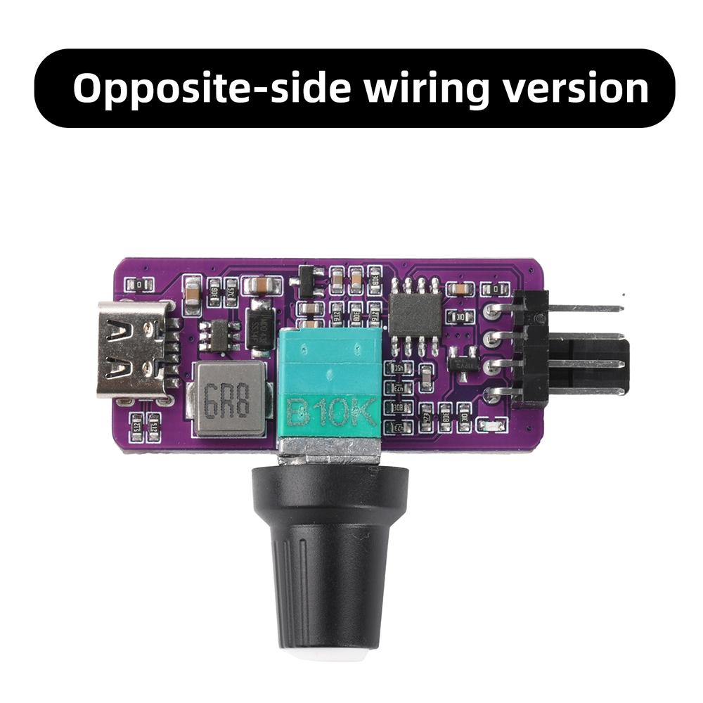 

PWM Fan Speed Controller 4-Pin USB Type-C for DIY Water Cooling with Stepless Adjustment and High Efficiency Boost