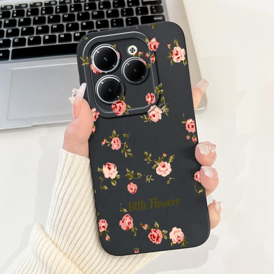 For Infinix Hot 40 Pro Case X6837 Cute Candy Painted Cover Shockproof Phone Case For Infnix Hot 40i Hot40 Pro Soft Fundas Bumper