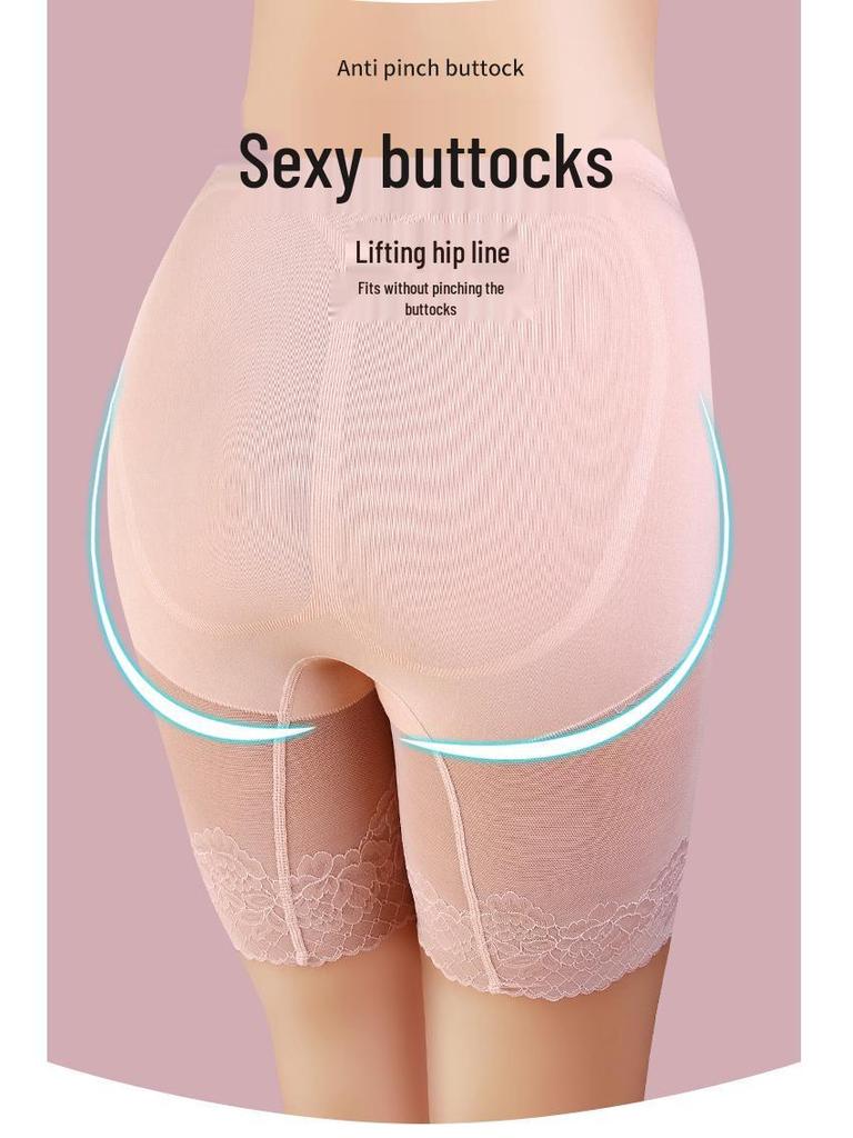 Damen Übergröße High Waist Anti-Chafing Sicherheits-Shorts - Bauchkontrolle & Hüftlifting