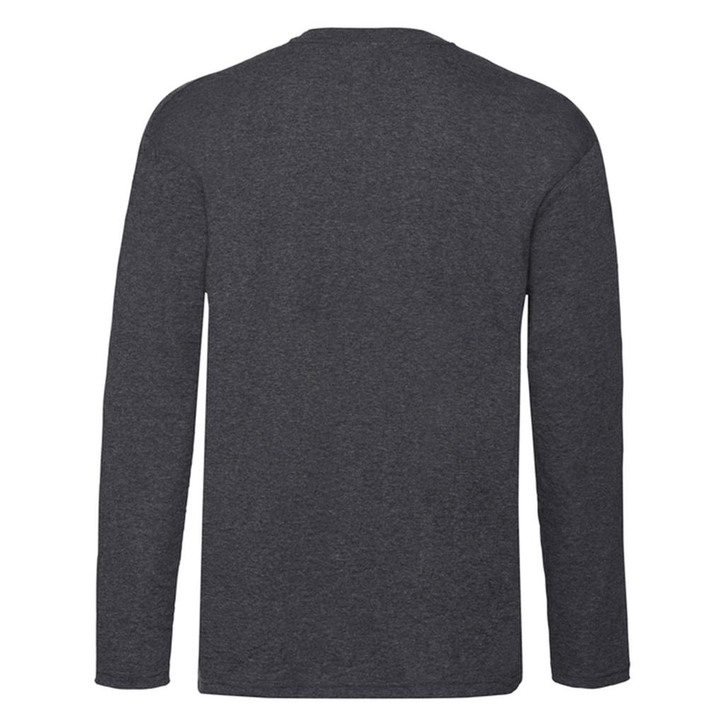 Fruit of the Loom Unisex Adult Valueweight Polycotton Long-Sleeved T-Shirt