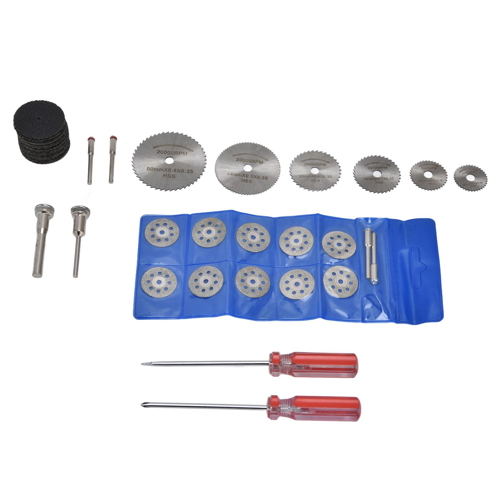 

Набор отрезных кругов 44 шт. Алмазные отрезные круги Диски для циркулярной пилы Резиновые отрезные диски