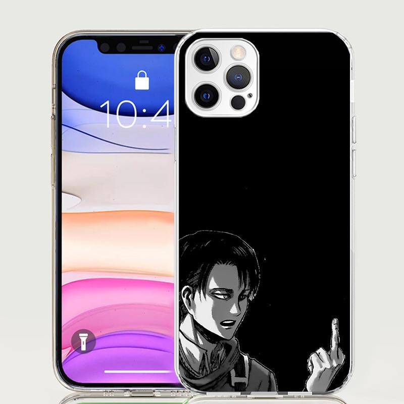 Attack-Titan Levi Phone Case For iPhone 17 Air 16 15 Plus 11 14 Pro Max 13 Mini 12 7 8 + SE Pattern Art Customized Cover 17 Air