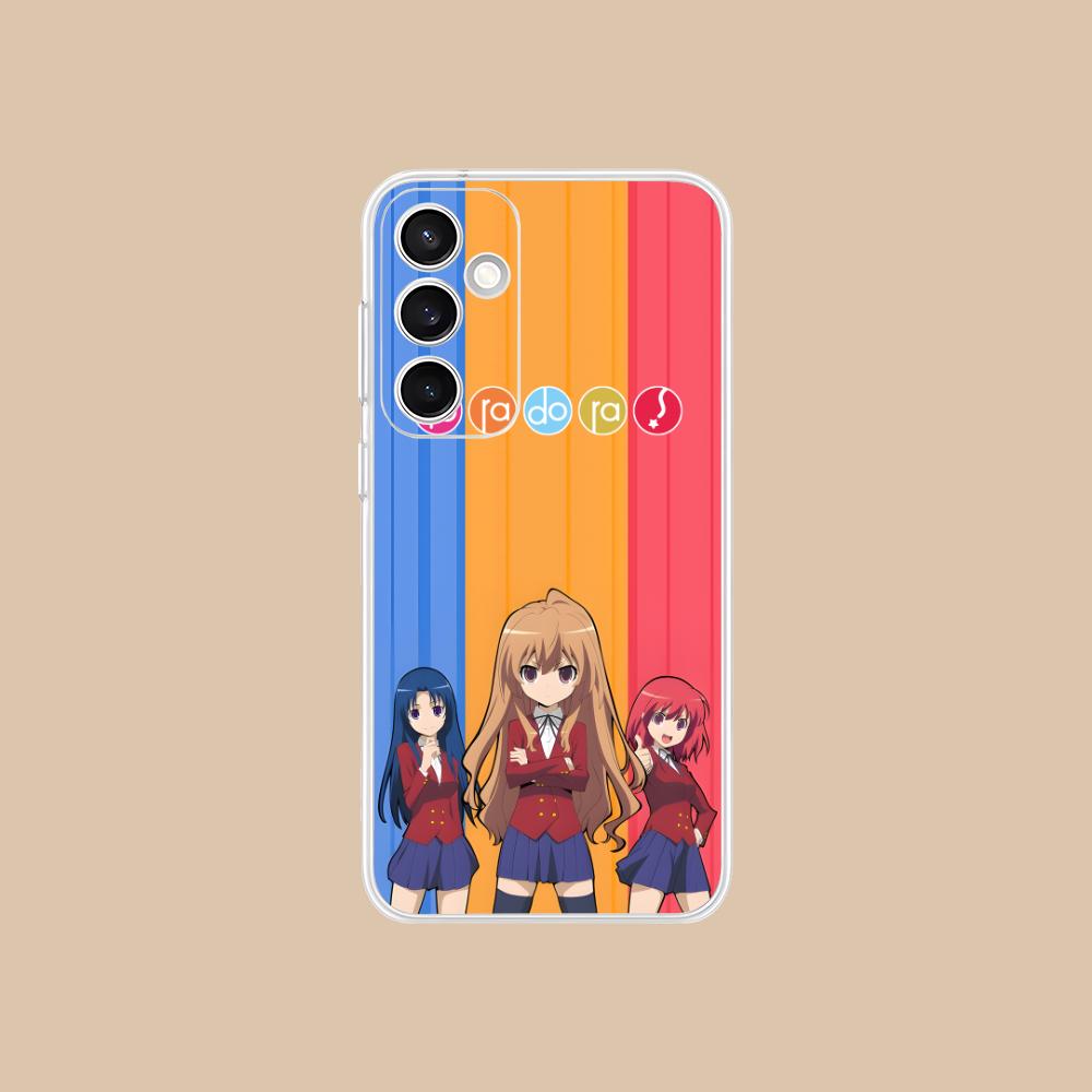 Anime Toradora Mobile Cell Phone Case for Samsung Galaxy S25 S24 S23 S22 S21Plus FE Ultra Clear Colorful Cover Cover Pretty
