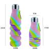 1PC Water Bottle Creative Collapsible Silicone Cola Bottle Large Capacity Outdoor Fitness Portable Bottle