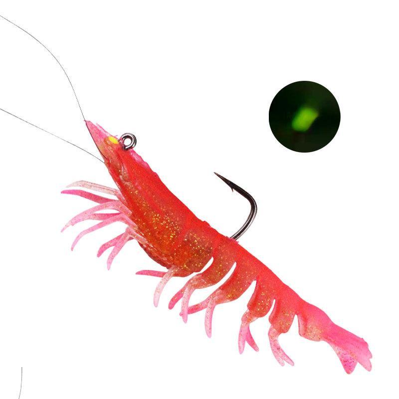 

Реалистичные большие креветки раки Shad Swimbait приманки для рыбалки наживка красный