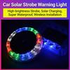 Led Solar Strobe Warning Light Rgb Colorful Night Safety Taillight Flashing Lamp For Cars Trucks Motorcycle Safety Warning