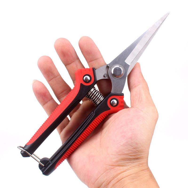 Garden Tools Anti-Slip Gardening Pruning Shear Scissor Stainless Steel Cutting Tools Set Pruner Tree Cutter Home Tools 200mm NEW