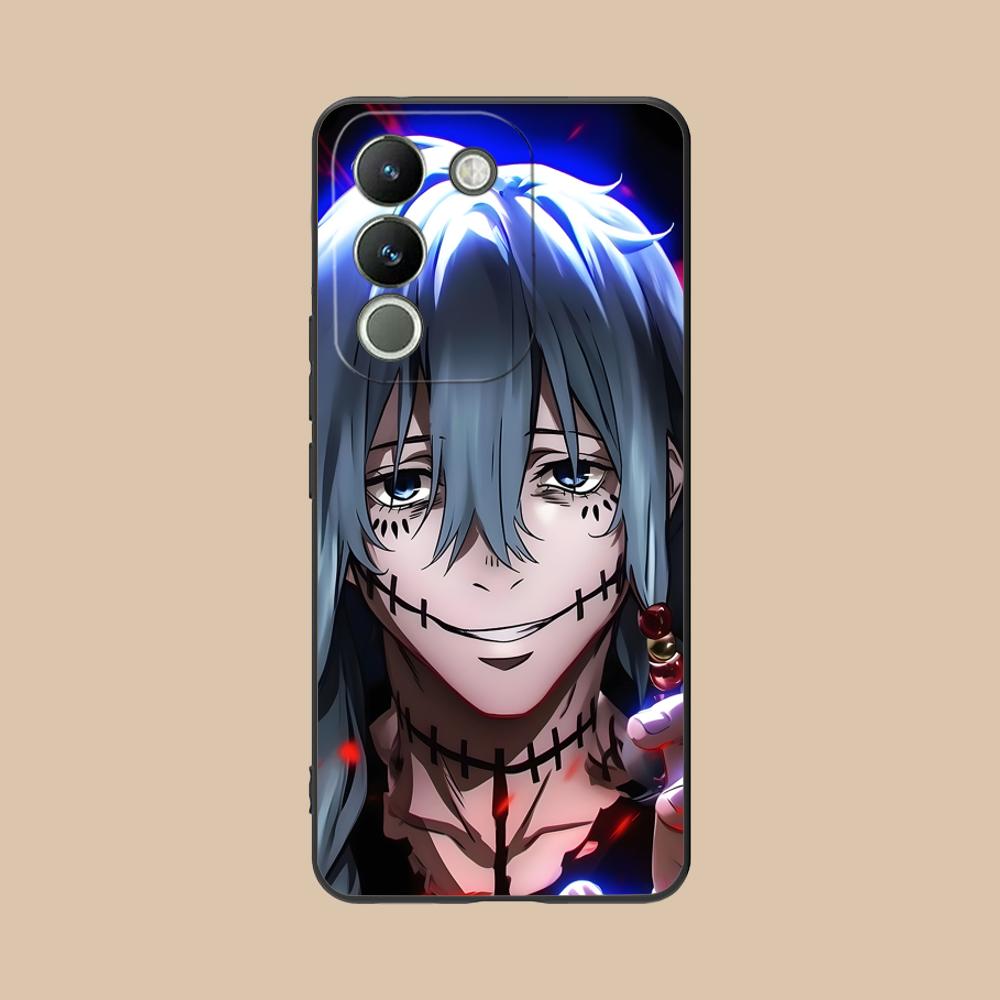 JJK Mahito Phone Case for VIVO Y77 76 75 74 73 72 58 56 55 51 50 38 36 Y19 Y18 Y03 Y01 5G Soft TPU Shockproof Cover