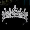 Korean Style Bridal Super Fairy Crown Classic Pearl Drop Shape Wedding Headdress Wedding Hair Accessories