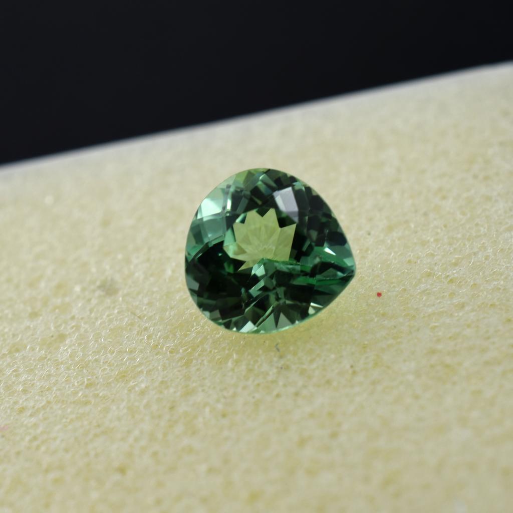4.20 Ct Natural Bluish Green Sapphire Pear Stunning Montana Certified Gemstone