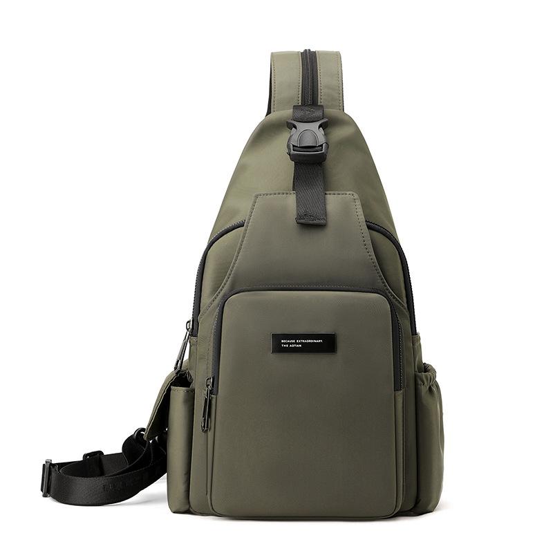 

Мужская сумка Многофункциональная нагрудная сумка Дорожная сумка через плечо Рюкзак хаки