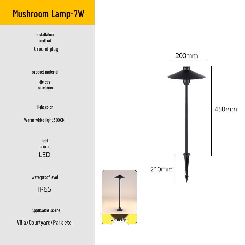 Solar Waterproof Garden Lights - Ground Inserted, Outdoor Courtyard Atmosphere, 24V/220V