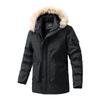 Winter Men's Thicken Parka Warm Cashmere Fleece Long Jacket Coats Outdoor Cotton-Padded Male Windbreaker Hooded Outwear