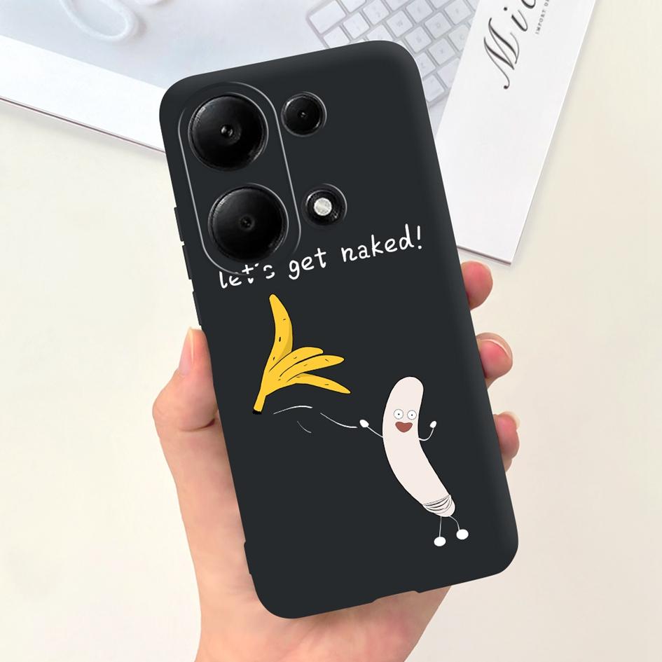 For Xiaomi Redmi Note 13 Pro 4G 2024 Case Cute Love Heart Cactus Soft Matte TPU Cover For Xiaomi Poco M6 Pro 4G Note13 Pro Coque