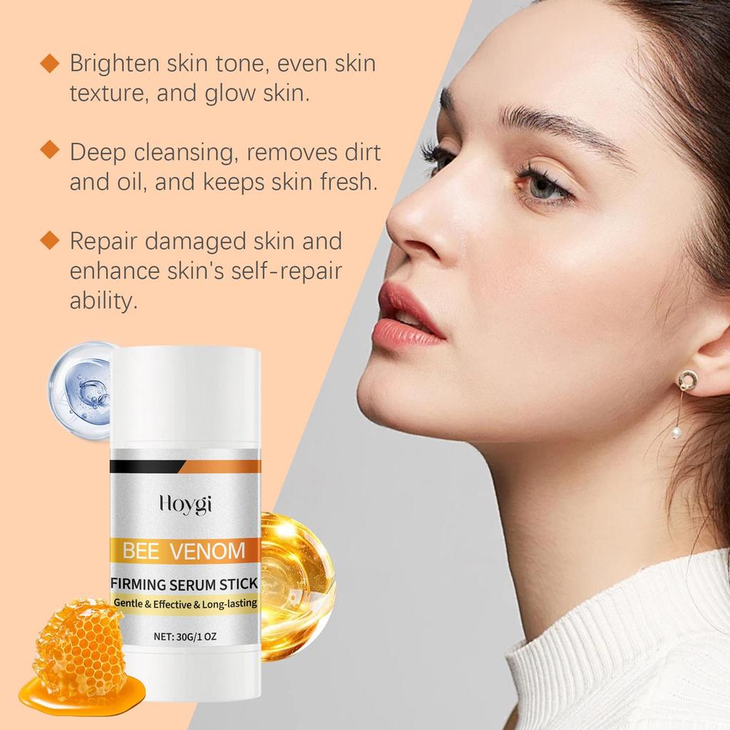 Hoygi Bee Venom Firming Essence Stick Nourish & Lift Skin Elasticity Moisturize & Emollient Facial Firming Skin Care Essence