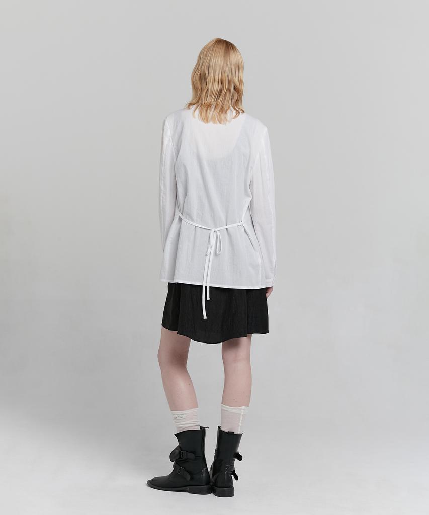 Loutaideu Pintuck Blouse [White]