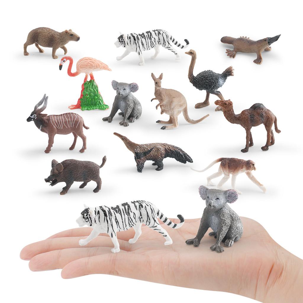 Mini Wildlife Animal Pvc Model Set With Static Figures For Collectors And Home Decor