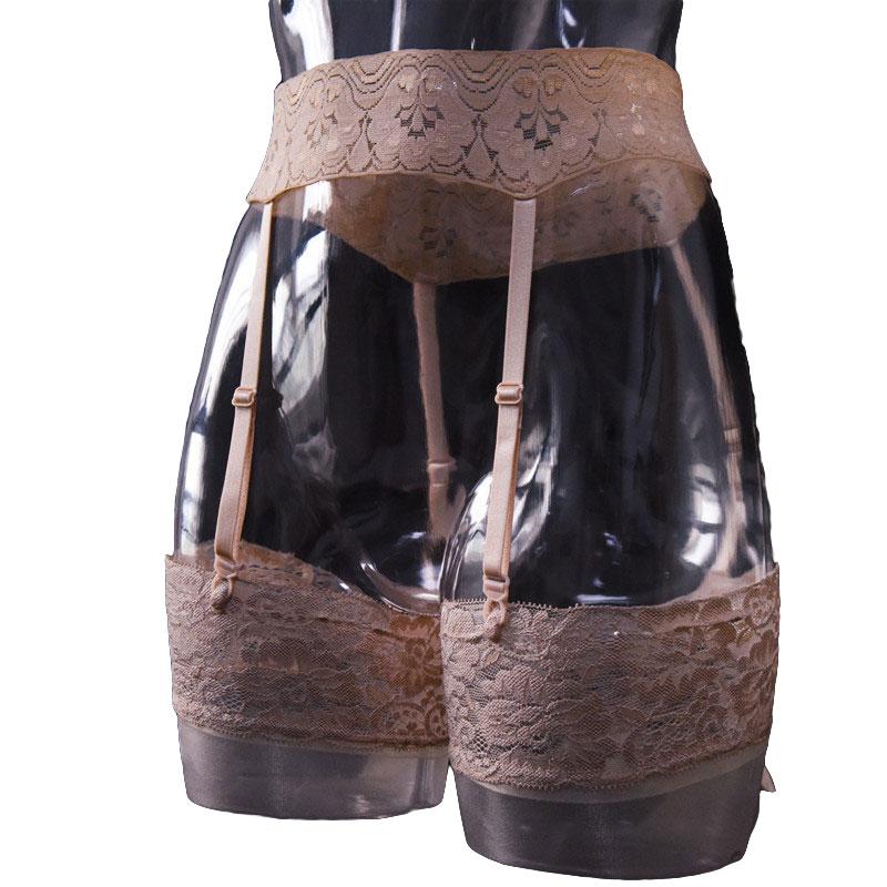 Sexy Donna Lavorato a Maglia Pizzo Reggicalze Calze Colore Caramella 4 Fasce Sexy Perizoma Con Calze Lingerie Erotica Taglia Grande F8