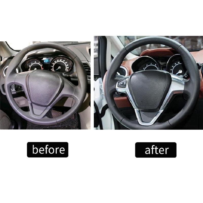 Car Cruise Control Button Panel Steering Wheel Frame Accessories For Ford Fiesta Mk7 Mk8 St Ecosport 2013-2014-M53K