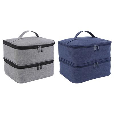 Nylon Nail Storage Bag Removable Nailpolish Organizer Bag with Zipper Portable High-Capacity Multifunctional Beauty Accessories