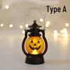 Halloween Pumpkin & Skull Lantern - Handheld Oil Lamp Decoration for Party Atmosphere