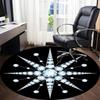 1pc Diamond Star Office Round Rug, Carpet for Office, Gaming, Lightweight Round Floor Mat Yy260205014